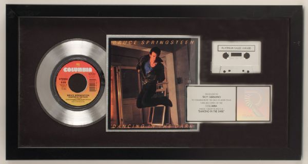 Bruce Springsteen "Dancing In the Dark" Platinum RIAA Award