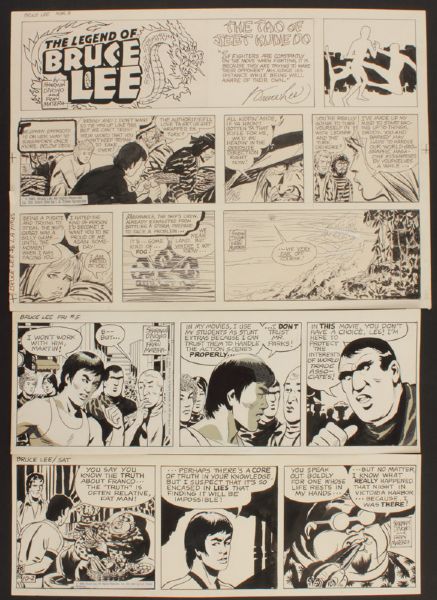 Bruce Lee Original Comic Artwork Archive