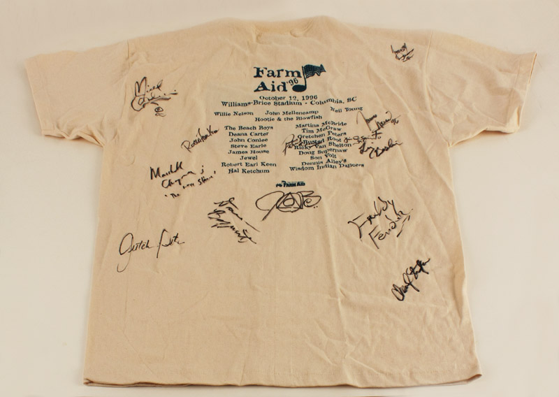 Lot Detail Farm Aid Signed TShirt