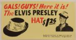 Elvis Presley 1956 Hat Merchandising Poster