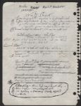 Bruce Springsteen Handwritten "Thunder Road" Studio Notes