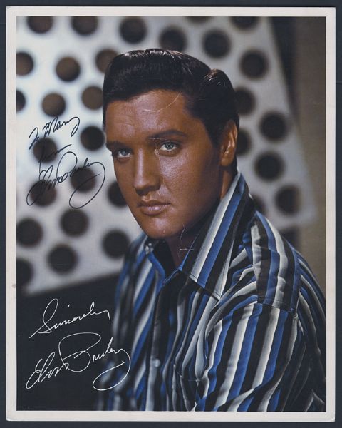 Elvis Presley Signed & Inscribed Original RCA Promo Photograph