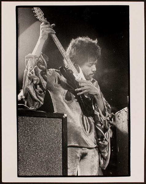 Jimi Hendrix Laurens van Houten Stamped Original  Photograph
