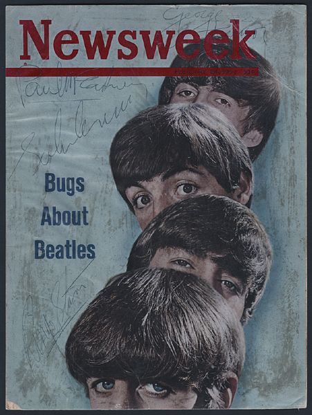 The Beatles 1964 Signed Original Newsweek Magazine