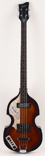 Paul McCartney Signed Hofner Electric Bass Guitar