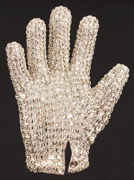 Michael Jackson Concert Worn Yellow Swarovsky Crystal Glove 