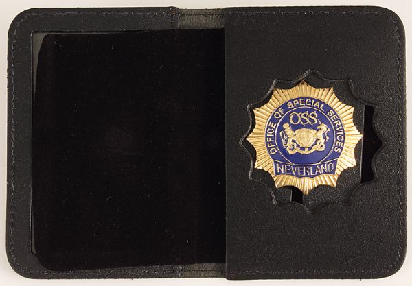 Michael Jackson Official Neverland Ranch OSS Badge and Leather Case.