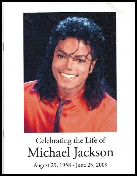 Michael Jackson Memorial Service Program
