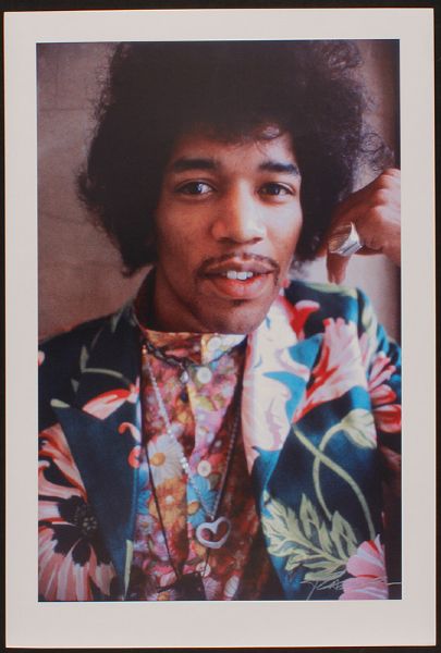 Jimi Hendrix Original Photograph Signed by Roberto Rabanne