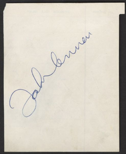 John Lennon Signed Original Address Book Page