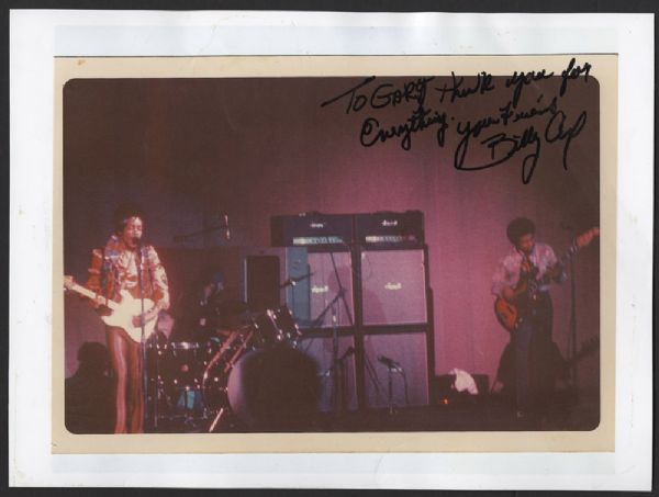 Billy Cox Signed & Inscribed Original Jimi Hendrix Photograph