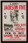 Michael Jackson Signed Jackson Five 1971 Original Poster