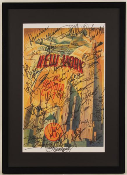 Concert for New York Performers Signed Original Poster Featuring Michael Jackson