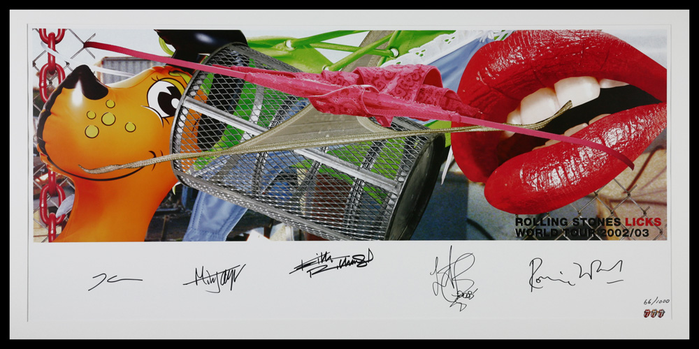 Lot Detail - Rolling Stones and Jeff Koons Signed 