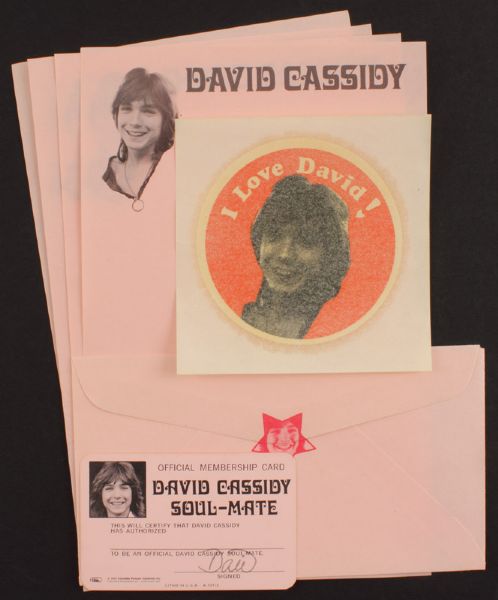 David Cassidy Fan Club Memorabilia