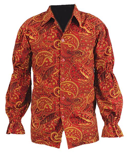 Elvis Presley Worn I.C. Costume Paisley Shirt