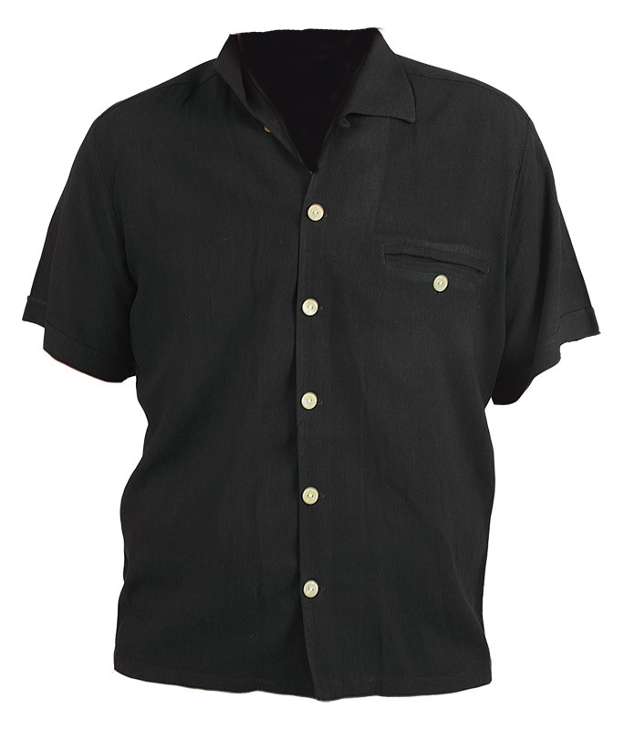 Lot Detail - Elvis Presley Worn Black Short Sleeved Shirt
