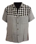 Elvis Presley Worn 1950s Black and White Checked Sport Shirt