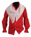 Elvis Presley "Elvis On Tour" Movie Worn Red I.C. Costume Shirt With Scarf