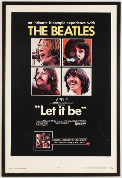 The Beatles "Let It Be" Original Poster