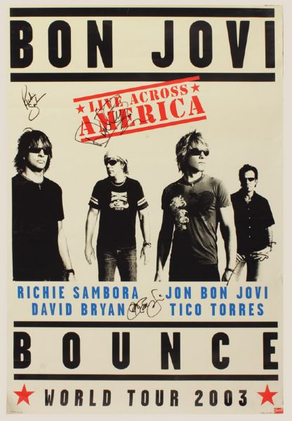 Bon Jovi Signed Poster