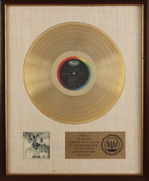Beatles "Revolver" Original RIAA White Matte Award