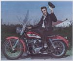 Elvis Presley Iconic Worn Harley Davidson Leather Motorcycle Jacket and Custom Made Tuxedo Pants