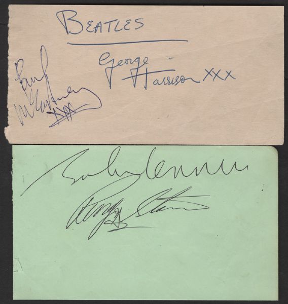 Beatles Signatures Circa 1963
