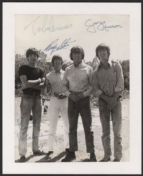 Beatles Signed "HELP!" Original Photograph