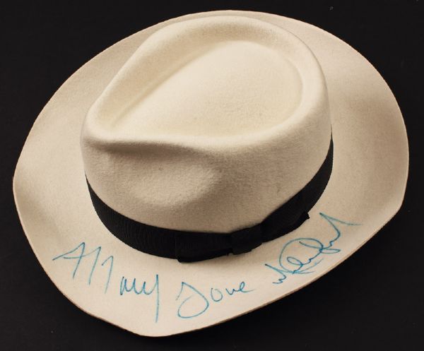 Michael Jackson Signed White Fedora  Archive