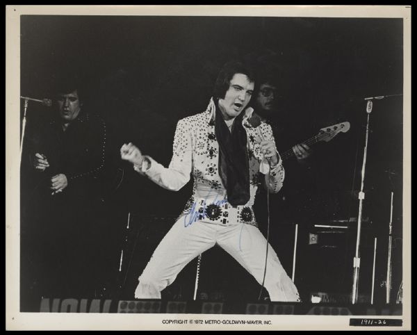 Elvis Presley Signed MGM Original Photograph