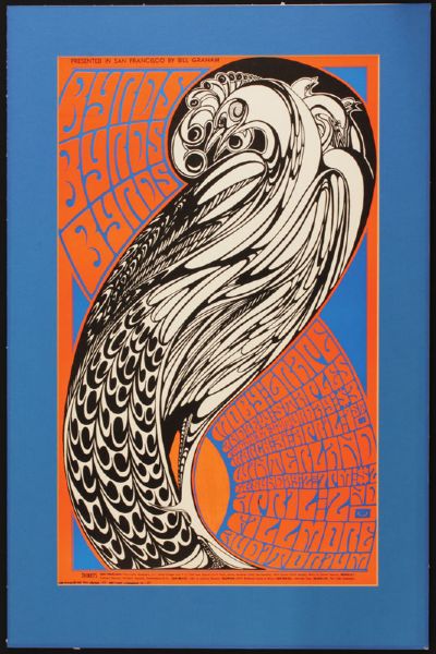 Byrds Original Concert Poster 