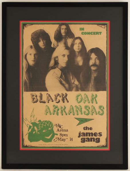 Black Oak Arkansas Original Concert Poster 