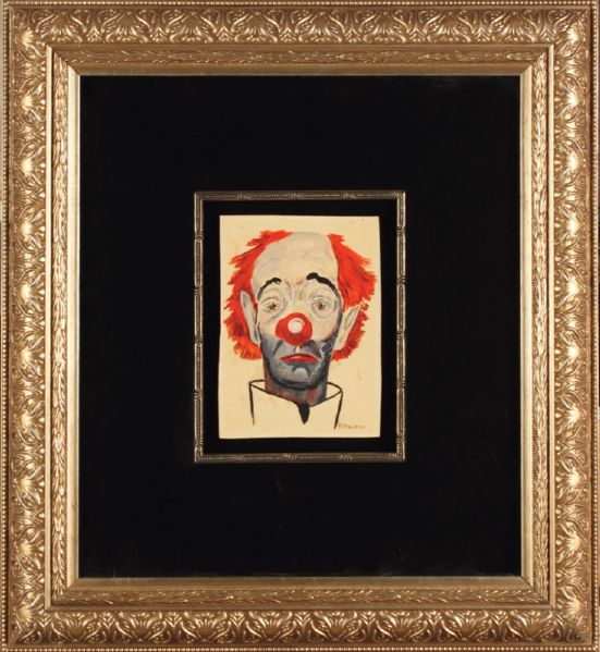 Frank Sinatra Original Clown Painting