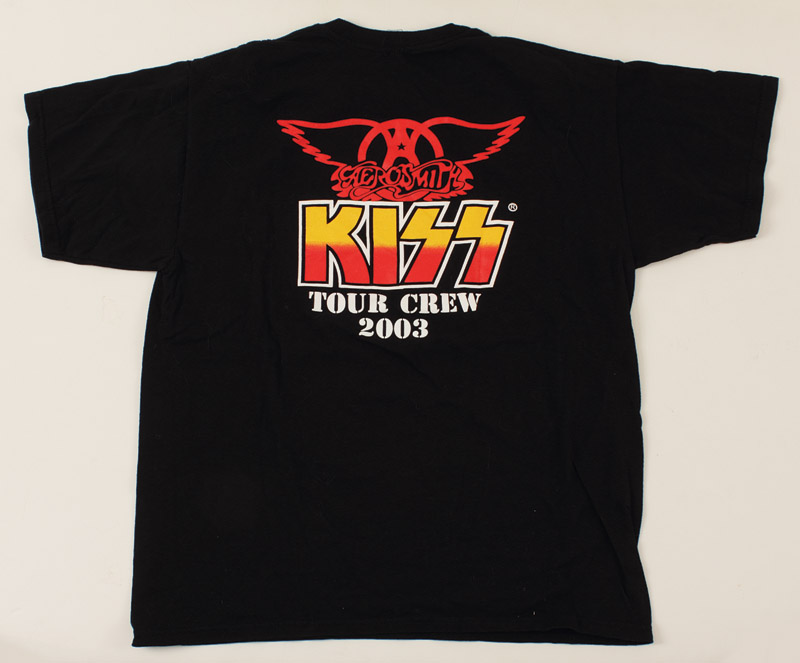 Lot Detail - KISS/Aerosmith 2003 Tour Crew Shirt