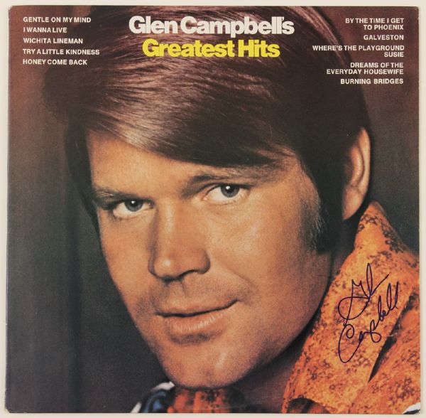 Glen Campbell Signed Greatest Hits Album