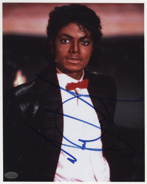 Michael Jackson Signed "Billie Jean" Photograph