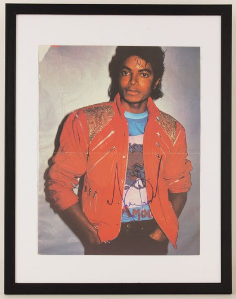 Michael Jackson Signed "Beat It" Poster