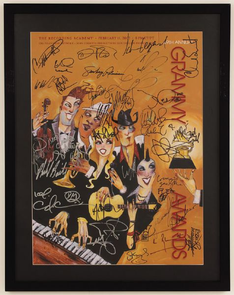 49th Annual Grammy Awards Signed Poster
