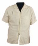 Elvis Presley 1950s Owned & Worn Custom Made White Short-Sleeved Shirt
