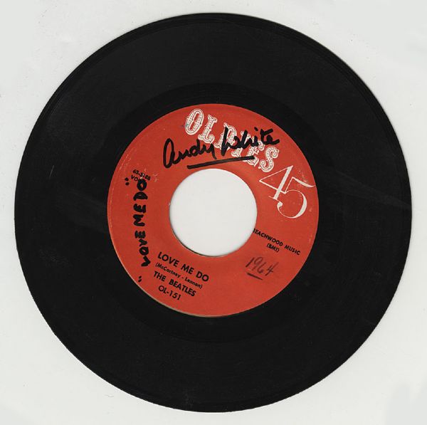 Beatles Andy White Signed 45 Record