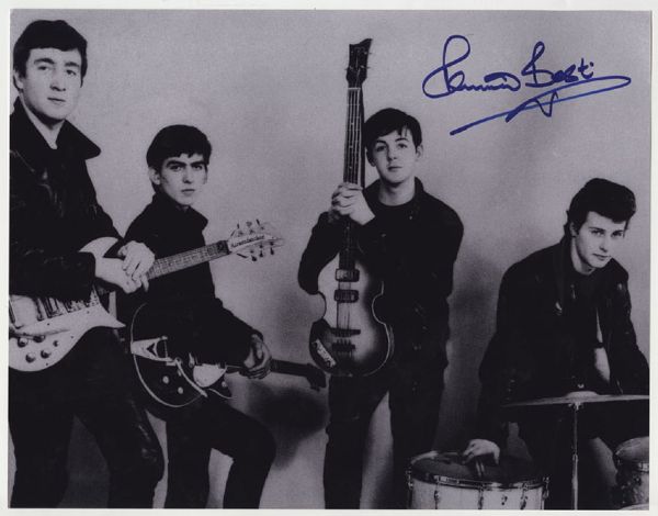 Beatles Pete Best Signed Photograph