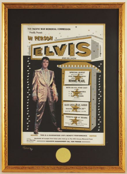 Elvis Presley Original Limited Edition Pearl Harbor Poster