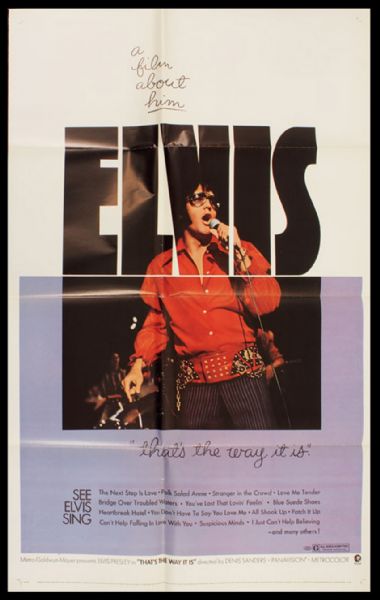 Elvis Presley "Thats The Way It Is" Original Poster