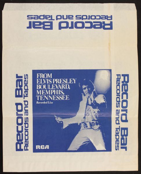 Elvis Presley Original RCA Paper Bag Promotion 