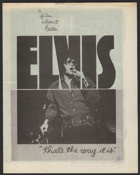 Elvis Presley "Thats The Way It Is" Original Promotion