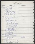 The Doors Signed Guest Book Page With Bee Gees 