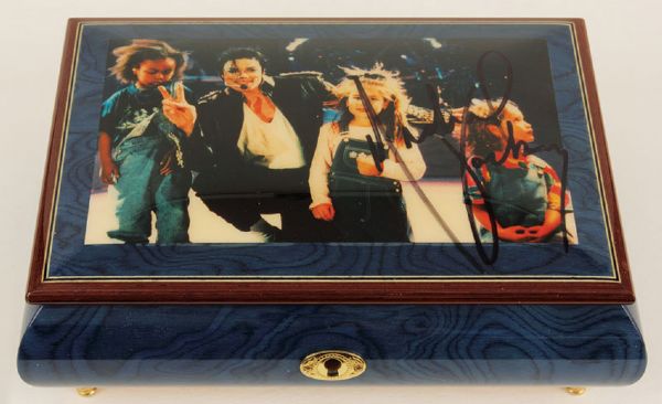 Michael Jackson Signed "Heal the World" Classical Music Box 