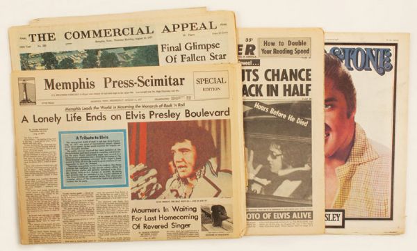 Elvis Presley Death Newspaper Archive