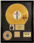 Michael Jackson Signed "Bad" RIAA Gold Record Award 